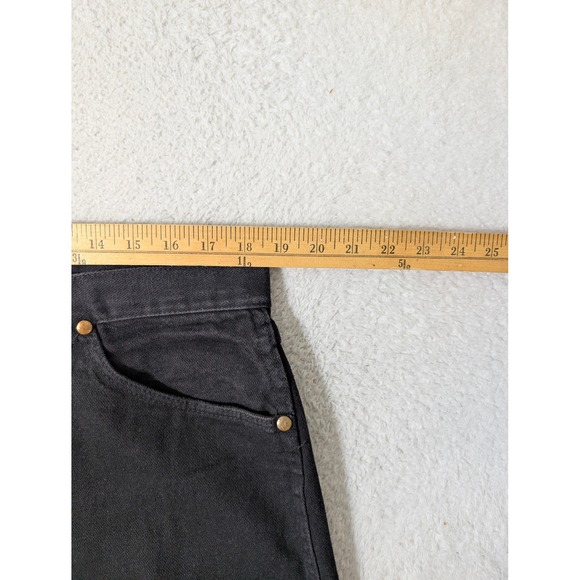 Wrangler Jeans Mens 36/34 Black Cowboy Cut Original Fit 13MWZWK Denim Pants - Picture 6 of 9